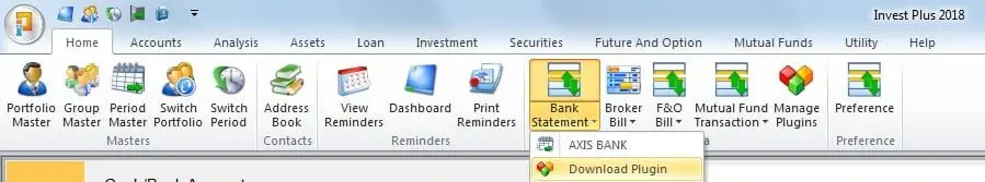 Bank Statement Download Plugin