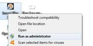 Run as administrator